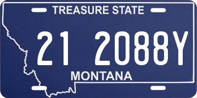 MT license plate 212088Y