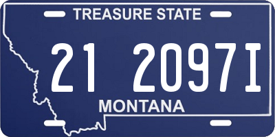 MT license plate 212097I