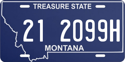 MT license plate 212099H