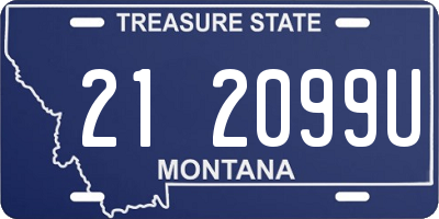MT license plate 212099U