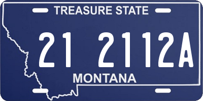 MT license plate 212112A