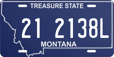 MT license plate 212138L