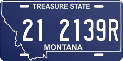 MT license plate 212139R
