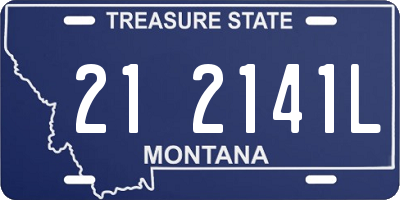 MT license plate 212141L