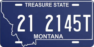 MT license plate 212145T