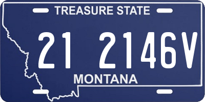 MT license plate 212146V