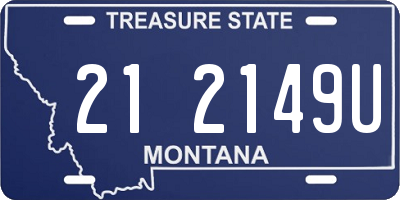 MT license plate 212149U