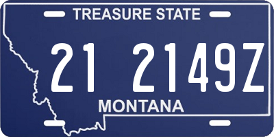 MT license plate 212149Z