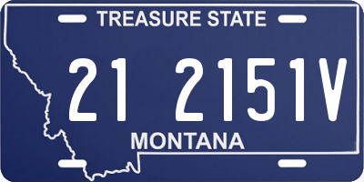 MT license plate 212151V