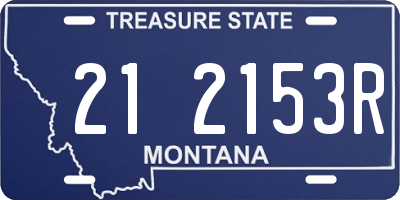 MT license plate 212153R