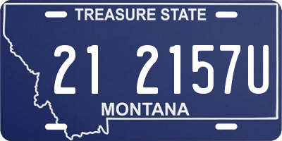MT license plate 212157U