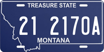MT license plate 212170A