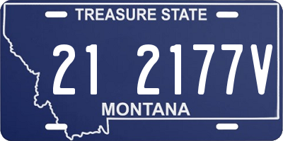 MT license plate 212177V