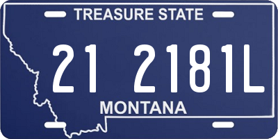 MT license plate 212181L
