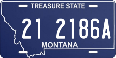 MT license plate 212186A