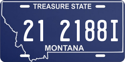 MT license plate 212188I
