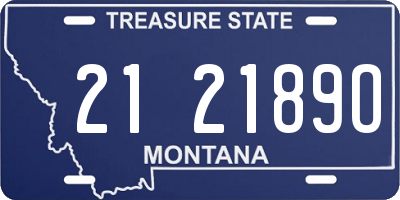 MT license plate 212189O