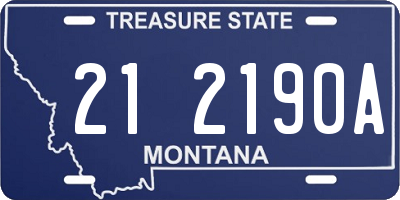 MT license plate 212190A