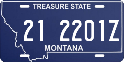 MT license plate 212201Z