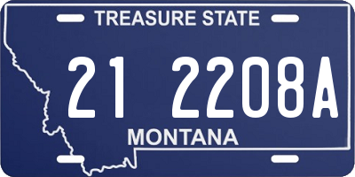 MT license plate 212208A