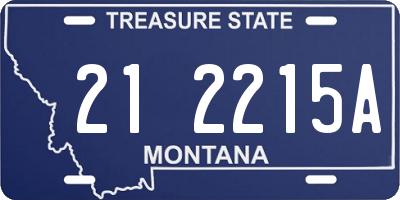 MT license plate 212215A