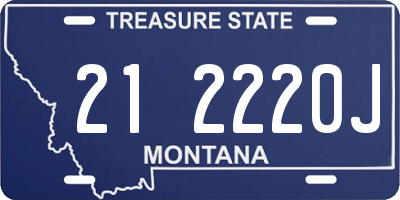 MT license plate 212220J