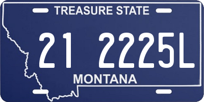 MT license plate 212225L