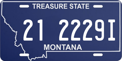 MT license plate 212229I