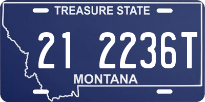MT license plate 212236T