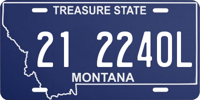 MT license plate 212240L