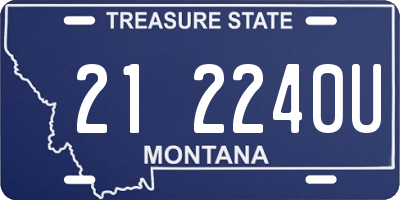 MT license plate 212240U