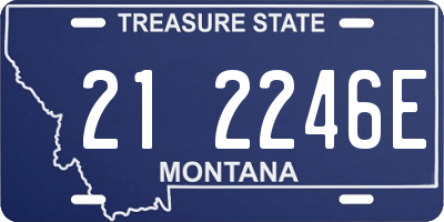 MT license plate 212246E