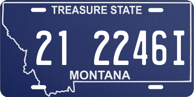 MT license plate 212246I