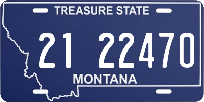 MT license plate 212247O