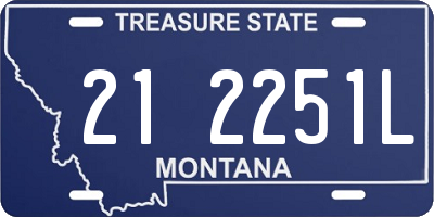 MT license plate 212251L