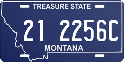 MT license plate 212256C