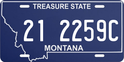 MT license plate 212259C