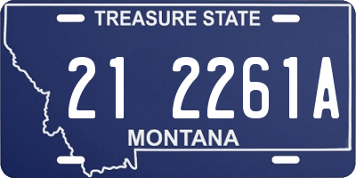 MT license plate 212261A