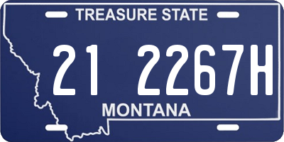 MT license plate 212267H