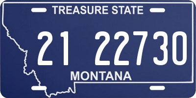 MT license plate 212273O