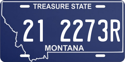 MT license plate 212273R