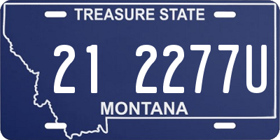 MT license plate 212277U