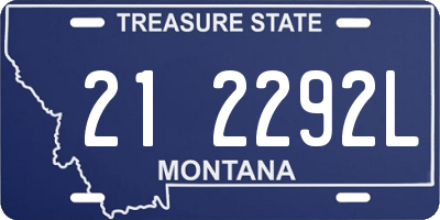 MT license plate 212292L
