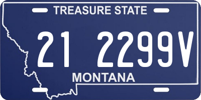 MT license plate 212299V