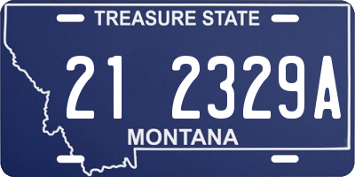 MT license plate 212329A