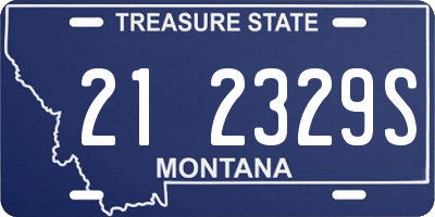 MT license plate 212329S