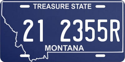 MT license plate 212355R