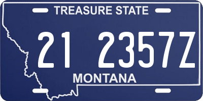 MT license plate 212357Z