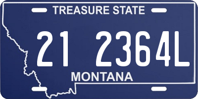 MT license plate 212364L