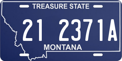 MT license plate 212371A